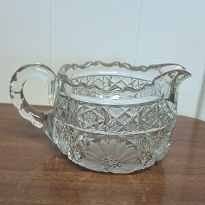 Vintage Clear Glass Creamer